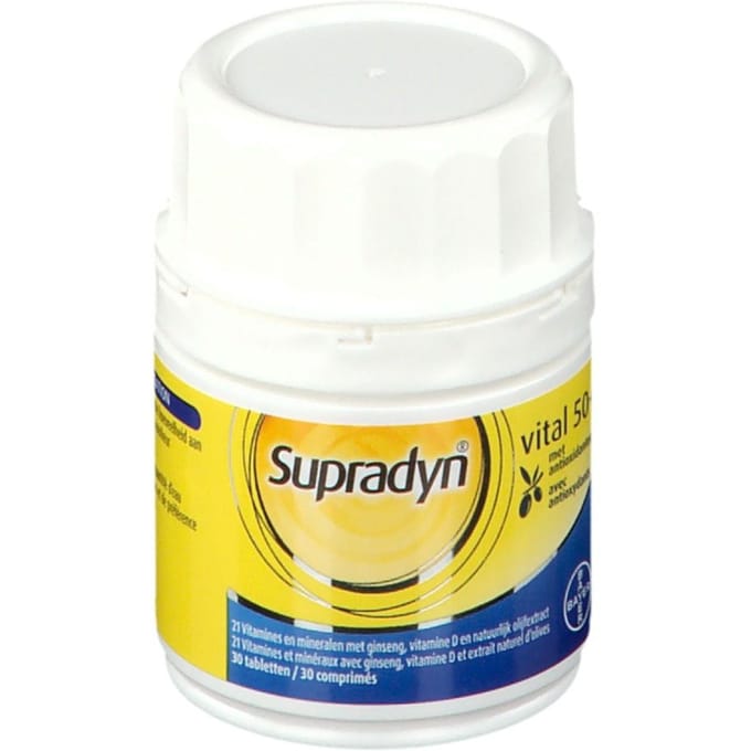Supradyn Vital 50+ Multivitamine Vitaliteit Met Ginseng 30 Tabletten