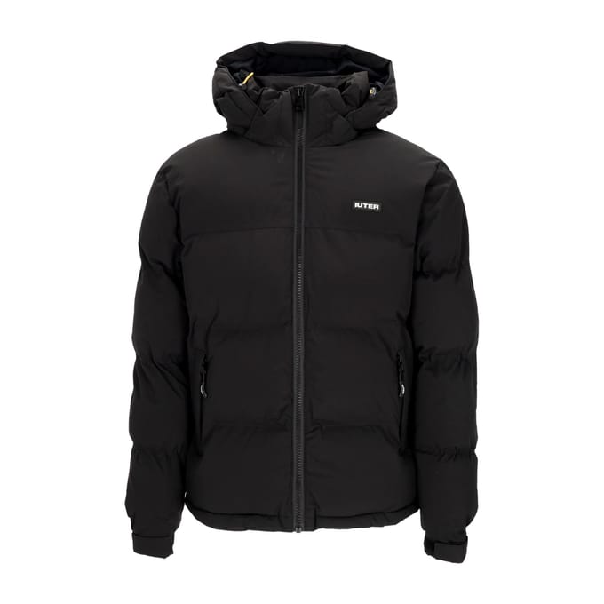 Puffjack voor heren, zwart donsjack