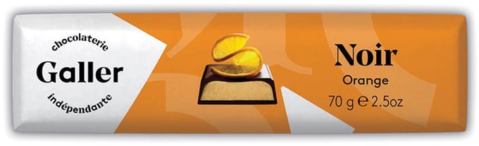 Chocoladereep Galler Dark Orange, 70 g