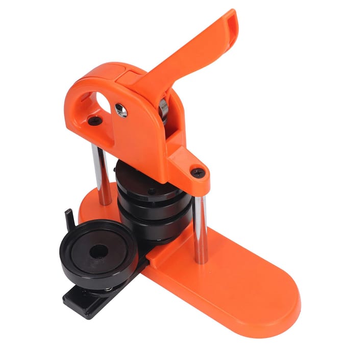 Button Maker DIY Knop Persmachine Kit met 100 STUKS Speld Onderdelen Cirkelsnijder Speld Handmatig 32mm red