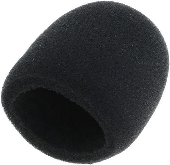 Microfoon windkap - 5 stuks / zwart