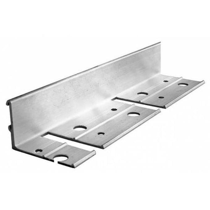 Zeer stevige aluminium Tuinrand - ICH-ZAPFE.DE - 51 mm x 100 cm - Gegalvaniseerd