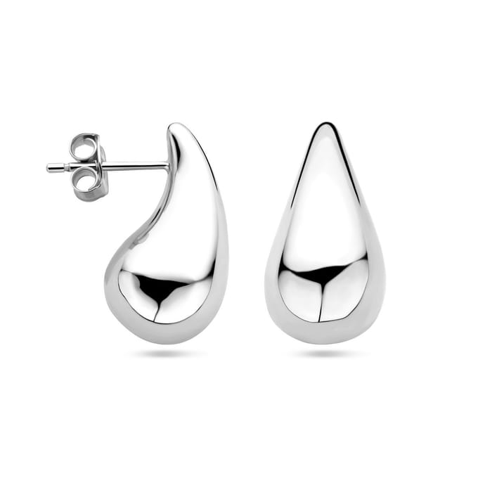 Zilver Gerhodineerd Oorknoppen Druppel 1338800