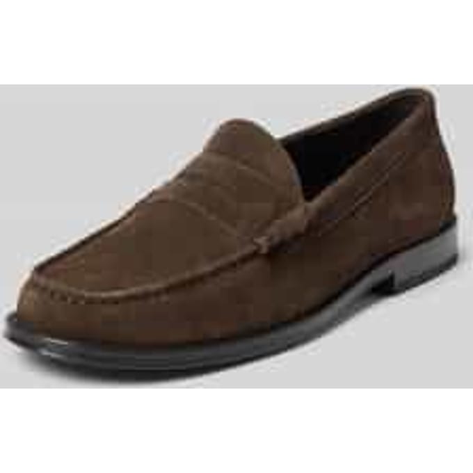 Loafers van leer met gladde zool model 'CLOUT MOVE'