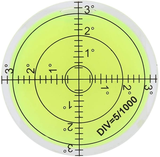 Nikou Level Bubble - 60mm Compact Waterpas voor Camera en Balans