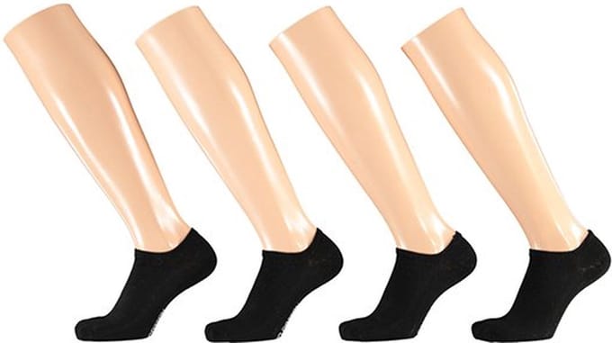Apollo - Sneakersokken Elastaan/Bio-katoen - 4-pack - No show - Meerdere kleuren - 35-38