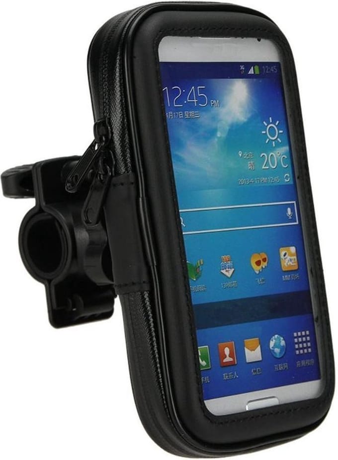 Telefoonhouder fiets - Universeel - Waterdicht - Opbergruimte