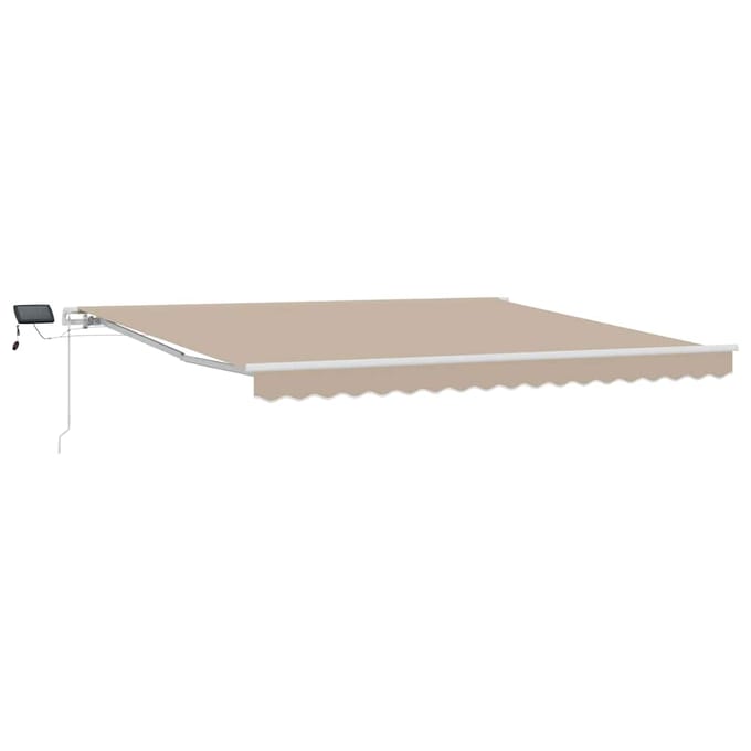 vidaXL - Handmatige - zonnetent - met - zonne-energie - ledverlichting - 4 - x - 3 - m