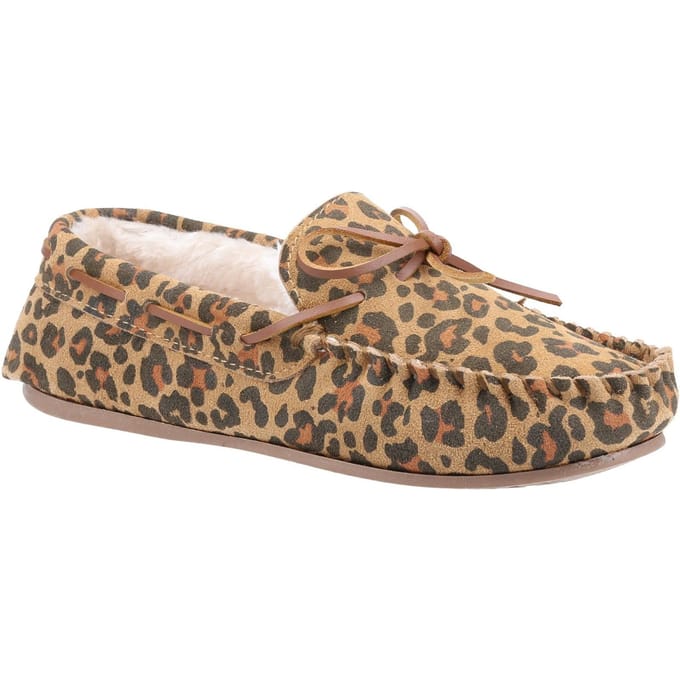 Hush Puppies Dames/dames Allie Luipaardprint Suède Slippers (Bruin)