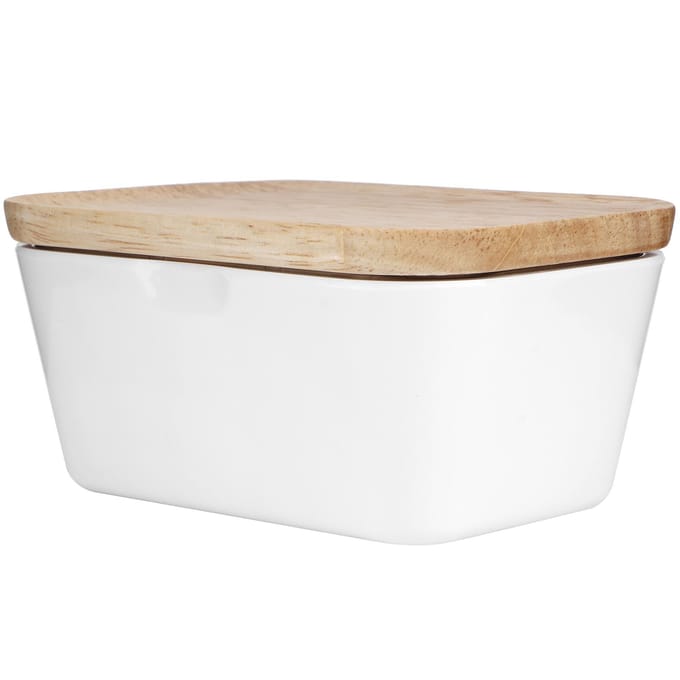 Multifunctionele Botervloot Doos Container met Botermes Keukenaccessoires(250# 250ML voor 250g Boter ) beige