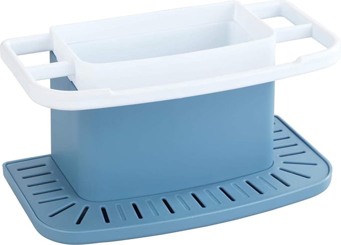 Wenko Spoelbakorganizer Cosmo 21 X 11 Cm Pp Blauw/wit 3-delig