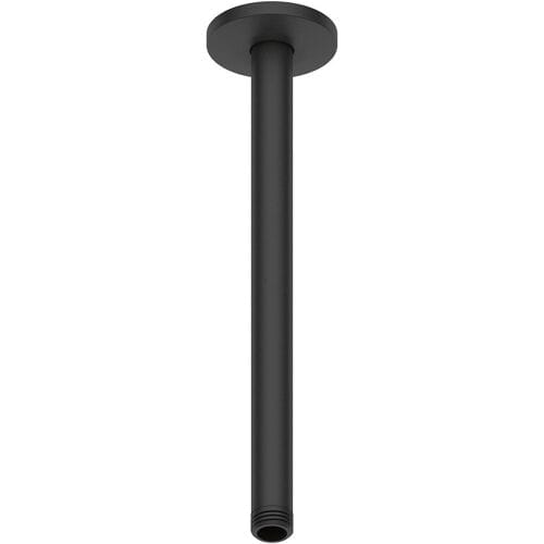 Duravit Douchearm 30 cm Plafondmontage Rond Metaal Zwart Mat – Regendouche Arm Universeel 1/2" Aansluiting