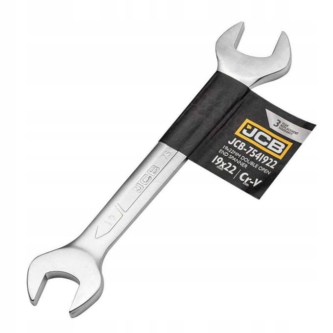 JCB - Platte Ringsleutel - 19-22mm - Cr-V Staal - Sterk