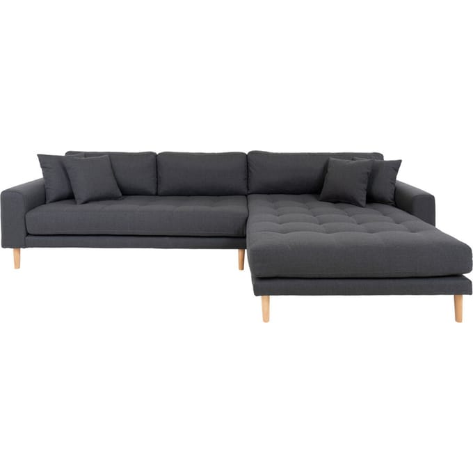 House Collection Hoekbank Milo Lounge Sofa Rechts Donker Grijs