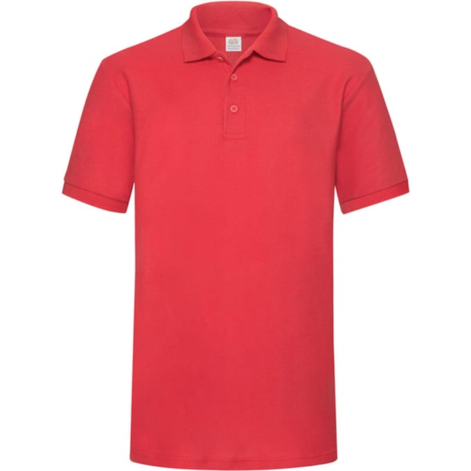 Fruit of the Loom Heren Zwaargewicht Poloshirt (Rood)
