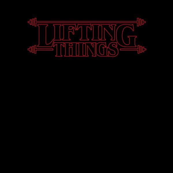 Lifting Things Dames T-shirt - Zwart - 3XL