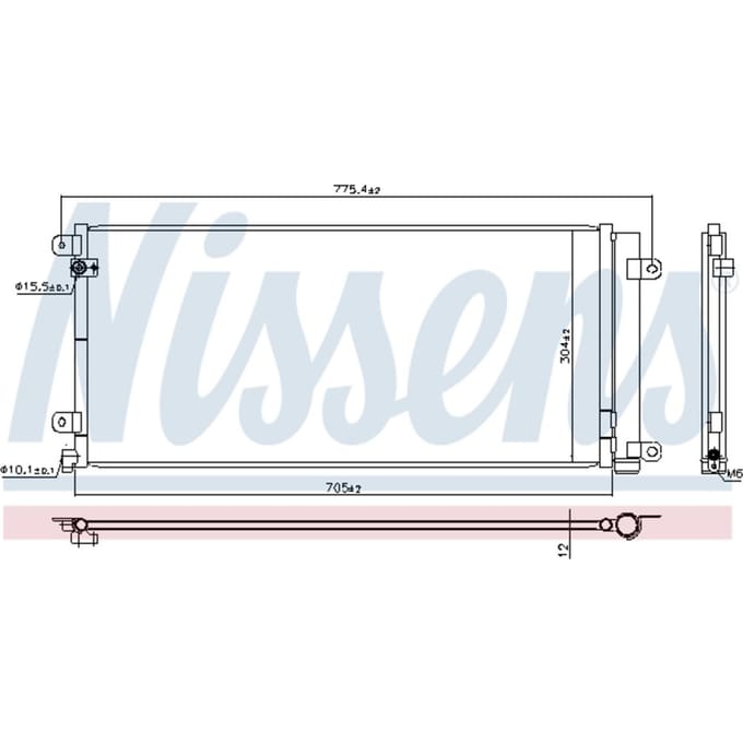 Condensator, airconditioning NISSENS 941224
