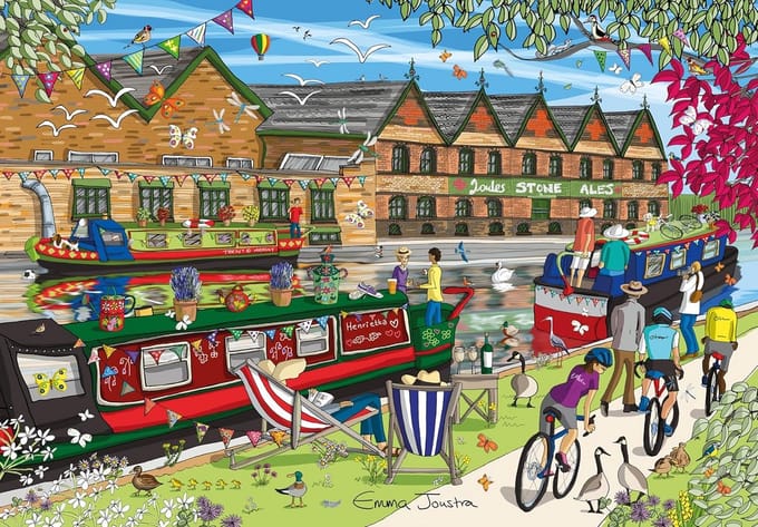 Moeilijke Legpuzzel 1000 Stukjes - Pittoresk Kanaalpad