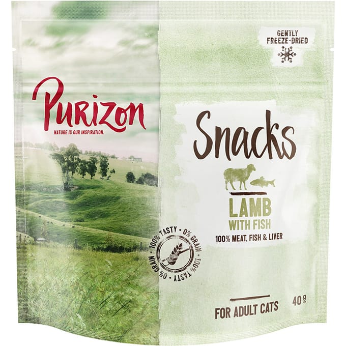 40g Purizon Lam & Vis Kattensnacks