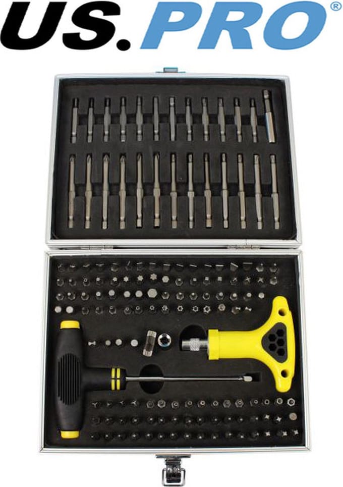 Luxe Bitset / Bittenset met T-handvat en ratel 147-delig