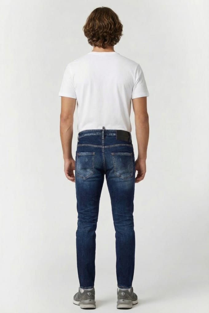 Dsquared2 Jeans 5 Pockets Blue Größe: W50 | Slim Jeans Outlet | Herren | Blau