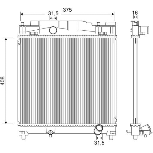 Radiateur VALEO 701199