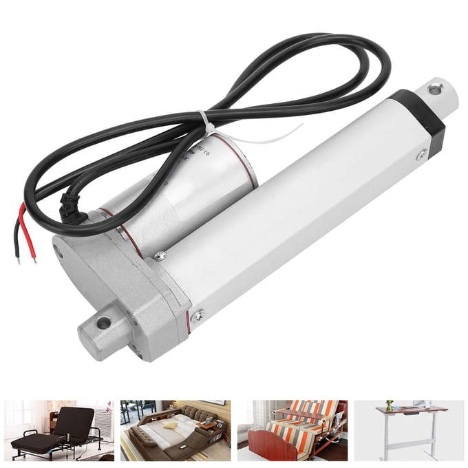 Elektrische motor voor putter, zware industriële uitvoering, 300N, 100mm slag, lineaire actuator JSTGZU5(24VDC )