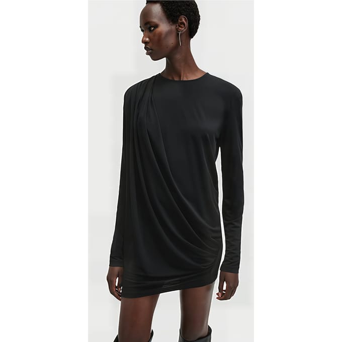 AllSaints Devin Dress Black Größe: 2 | Minikleider Outlet | Damen | Schwarz