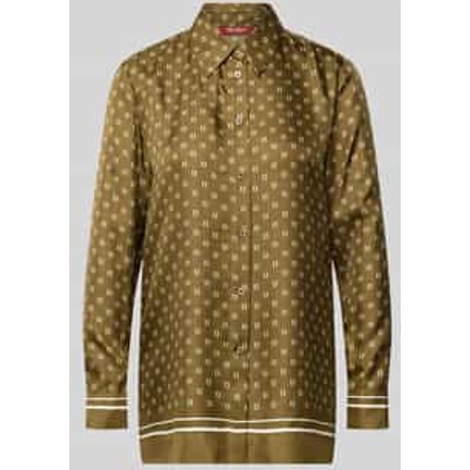 regular fit overhemdblouse van pure zijde model 'TENUTA'