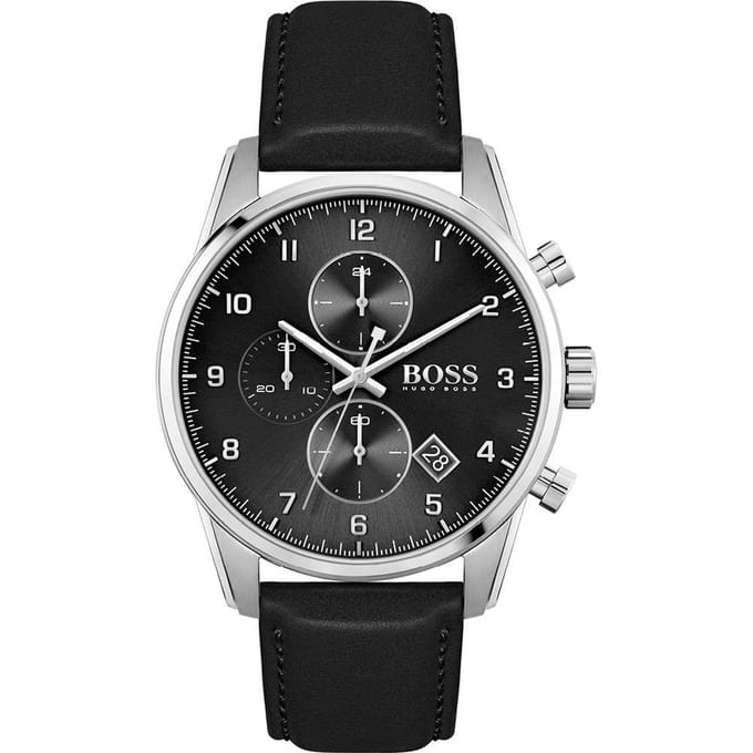 Hugo Boss 1513782 Skymaster Herenhorloge 44 mm zwart