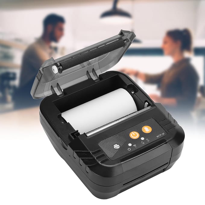 Thermische Labelprinter Draagbaar voor Bluetooth Afhaalbon Printermachine 78mm UK Plug