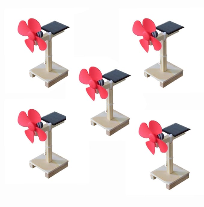 DIY Ventilator op Zonne-energie – Bouwpakket 5 sets