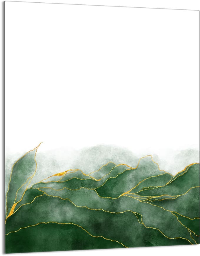 TMK ArtDeko - Snijplank - 40x52 cm - Glas - Liście