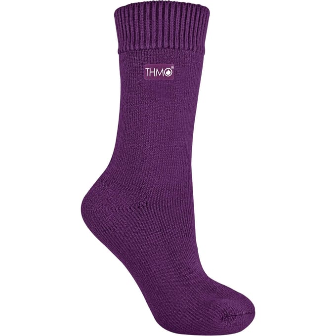 THMO - Dames Fleece Gevoerde Winter Thermische Sokken - Paars