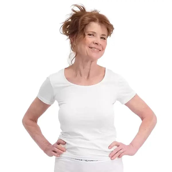 Comfortabel & Zijdezacht Bamboo Basics T-shirts Kate (2-pack) - Wit - XXL