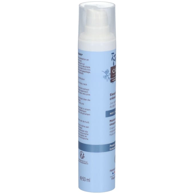Cattier Sleeping Moisturising Night Cream Organic Voor de Vochtarme Huid 50 ml