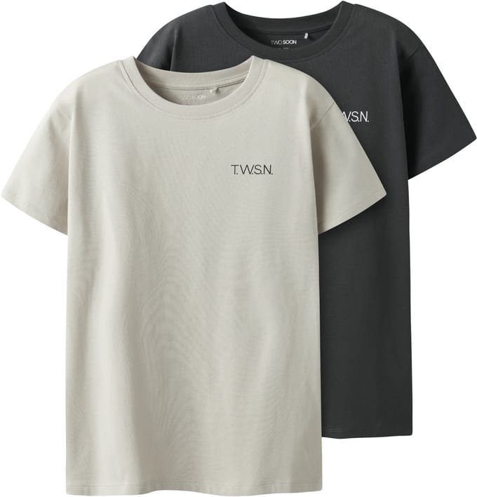 NAME IT - TKMJOX 2P SS LOGO TOP NOOS - Jongens - Blouses