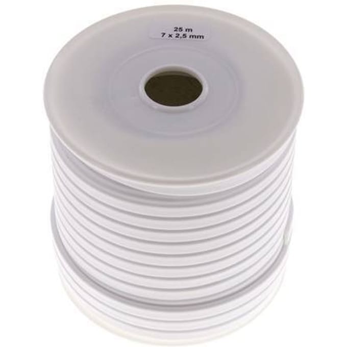 7x2.5 mm PTFE-vlakafdichtingsband 25 m