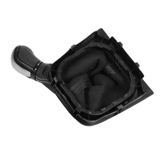 6 Versnellingen Pookknop Hoes Vervanging voor Golf MK5 MK6 MK7 Scirroco Eos 0 zwart