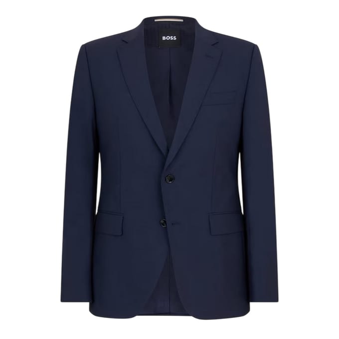 Boss Heren Colbert met Revers (Blauw)