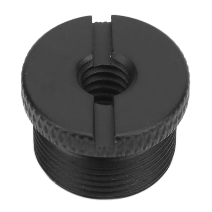1 4 Inch Vrouwelijk naar 5 8 Inch Mannelijke Schroefdraad Adapter Aluminiumlegering Microfoon Schroef Adapter Black black