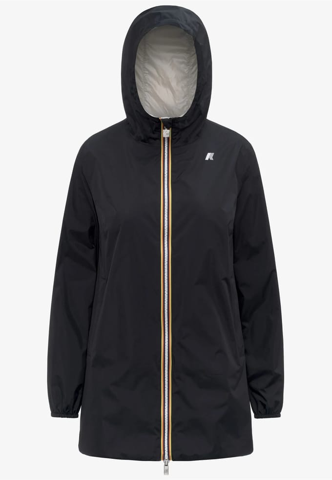 Vrouwenjas Kway Sophie. Plus.2 Dubbele zwarte beige