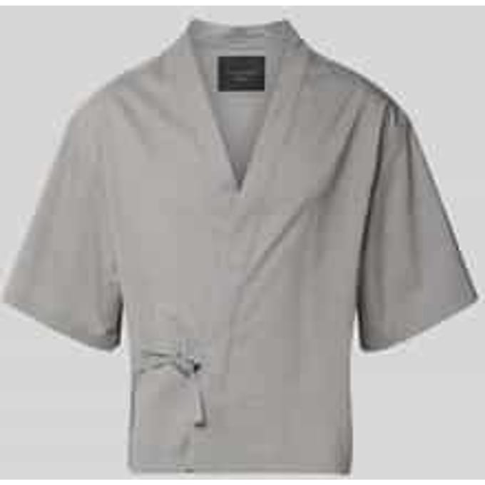 regular fit vrijetijdsoverhemd in wikkel-look