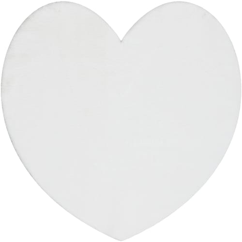 Kleden Rugsx Modern wastapijt SHAPE 3105 Hart shaggy - 80x80 cm