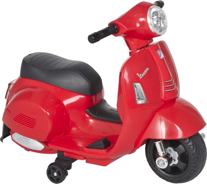 HOMCOM kinder motorfiets - LED-licht - met geluid - max. 3 km/h - rood