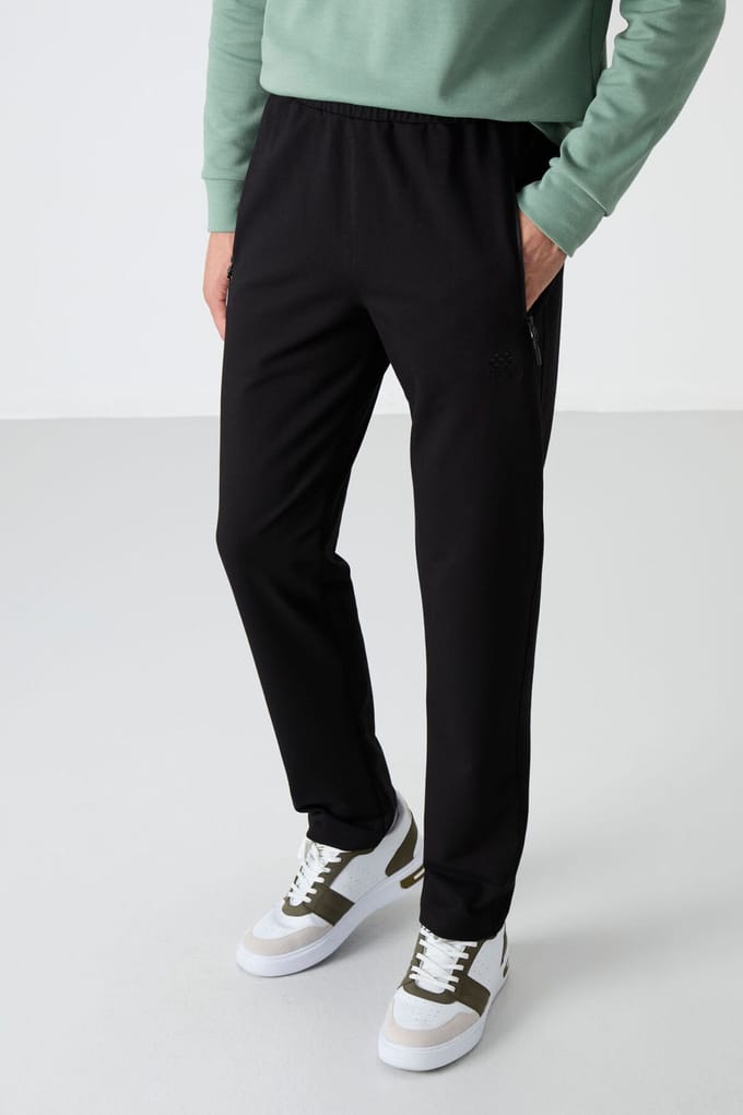Heren Regular Fit Recht Gesneden Sweatpants
