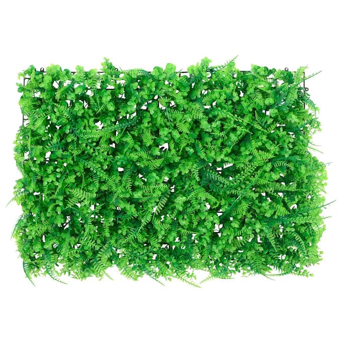vidaXL - Hek - met - kunstvarenblad 6 - st - 40x60 - cm - groen