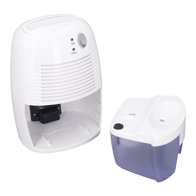 Mini Luchtontvochtiger USB 500ml Zeer Effectief Slimme Bediening Stil Vochtafvoer Kast white