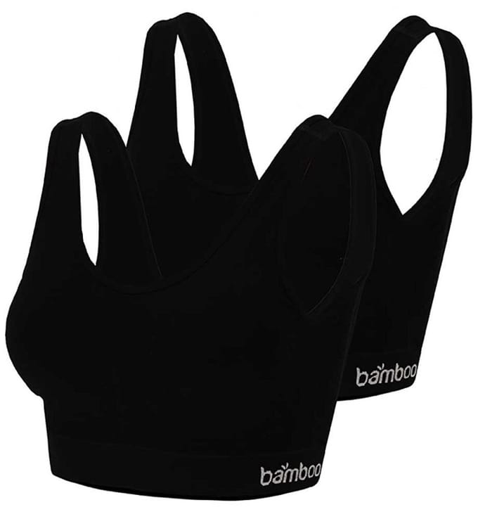 Apollo Ladies Bamboo Seamless - naadloze BH - sporttop 2-PACK Medium zwart