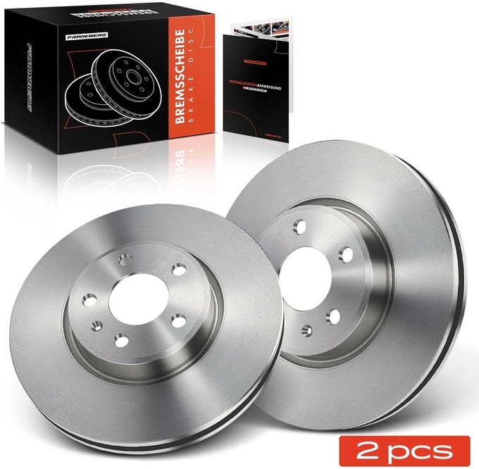 Frankberg 2x remschijf vooras links rechts voor Audi A4 8W2 A5 A6 A7